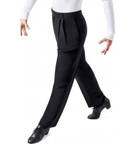 men's youth ballroom latin dance pants modern dance salsa rumba waltz tango dance long trousers for man